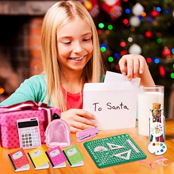 Chalyna Mini Doll School Supplies Set for Creative Play