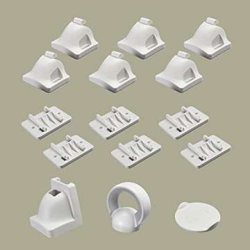 6-Pack Magnetic Baby Proof Cabinet Locks by Moonybaby, White