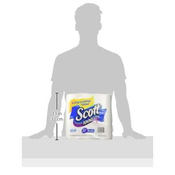 Scott 1000 Sheets Per Roll Toilet Paper, Bath Tissue, 20 Rolls