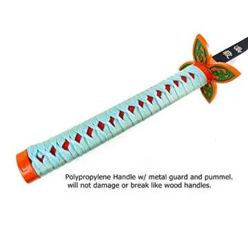 Blazing Steel Metal Fantasy Demon Nichirin Samurai Sword Stainless Steel Replica for Costume and Cosplay