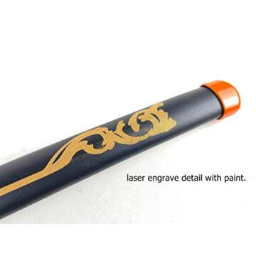 Blazing Steel Metal Fantasy Demon Nichirin Samurai Sword Stainless Steel Replica for Costume and Cosplay