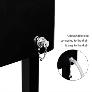 VINGLI 80 Quart Portable Patio Drink Cooler Cart