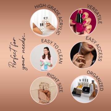 Chic Moosy Life Acrylic Perfume Organizer Display Stand