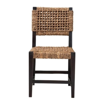 Modern Bohemian Dining Chair – Alise in Dark Brown