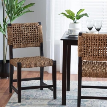Modern Bohemian Dining Chair – Alise in Dark Brown