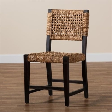 Modern Bohemian Dining Chair – Alise in Dark Brown