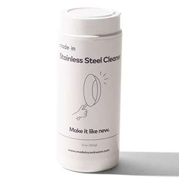 Made In Cookware - Stainless Steel Cleaner - Environmentally Safe Stainless Steel Cleaner for Polish...