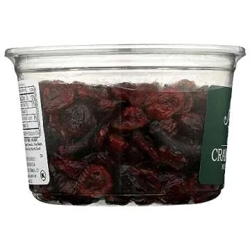 Organic Dried Cranberries - 100% Natural Snack