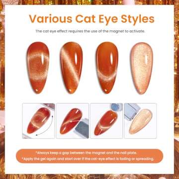 Beetles 20 Colors Cat Eye Gel Nail Polish Set with Base Gel and Matte Glossy Top Coat, Nude Pink Green Blue Nail Polish Lush Velvet with Magnet Soak Off LED Manicure Salon DIY Art Gifts for Her