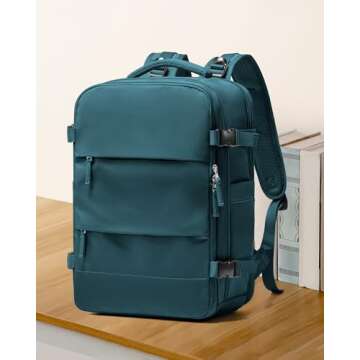 coowoz Large Travel Backpack For Women Men,Carry On Backpack,Hiking Backpack Waterproof Outdoor Spor...