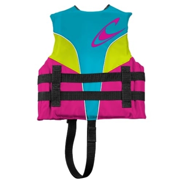 O'Neill Child Superlite USCG Life Vest Turquoise Berry Lime White