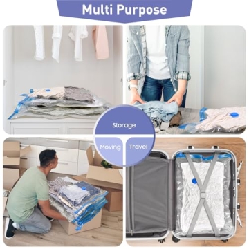 Jumbo Vacuum Storage Bags - Save 80% Space!