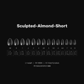 Apres Gel-X Sculpted Almond Short 2.0 Box of Tips 14 sizes 600 PCS