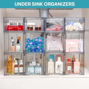 Vtopmart Stackable Storage Drawers for Home Organizing