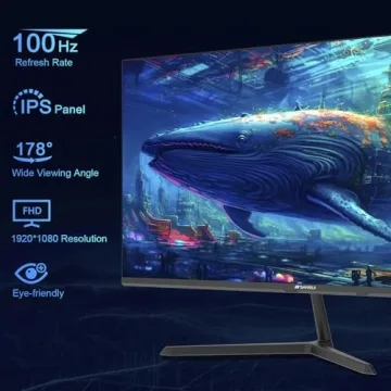 SANSUI 27" IPS Monitor with Built-in Speakers & VESA