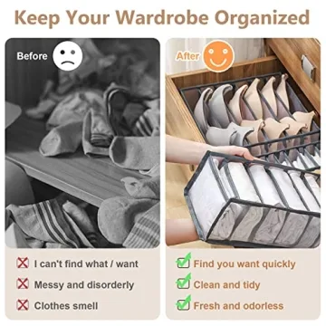 GWSNIO Underwear Drawer Organizer Set for All Essentials