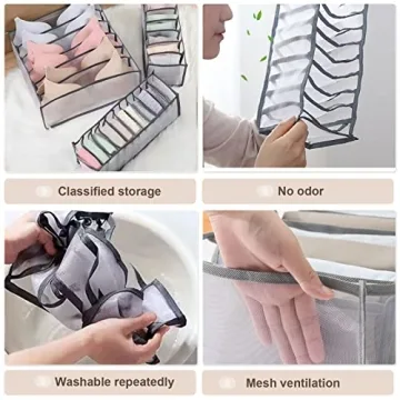 GWSNIO Underwear Drawer Organizer Set for All Essentials