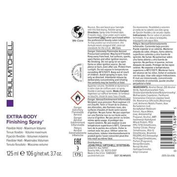 Paul Mitchell Extra-Body Finishing Spray, Flexible Hold, Maximum Volume, For Fine Hair, 3.7 oz