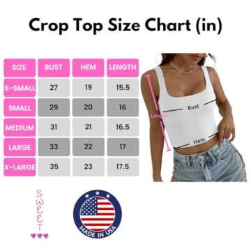 Sweet Hearts Crop Top for Women - Stylish Tank Top