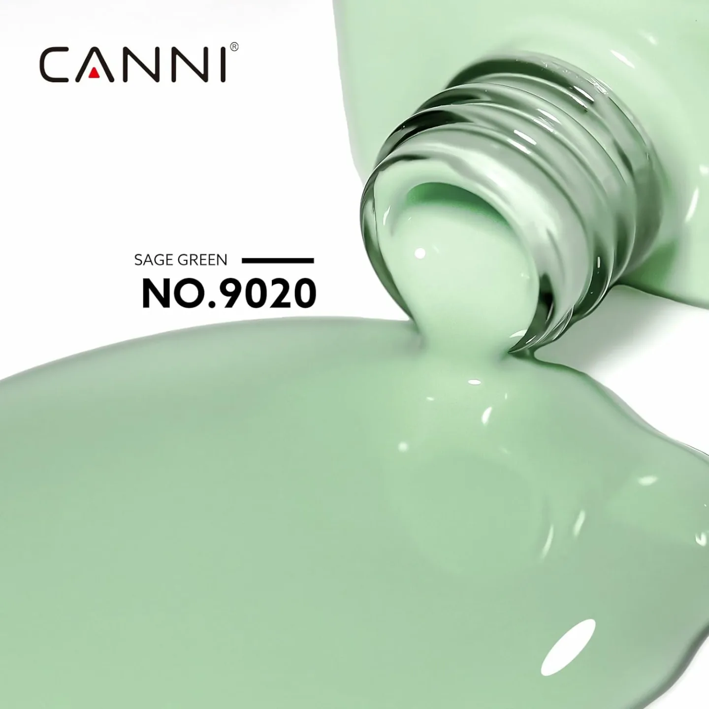 Sage Green Gel Nail Polish - CANNI Mint Green UV Gel