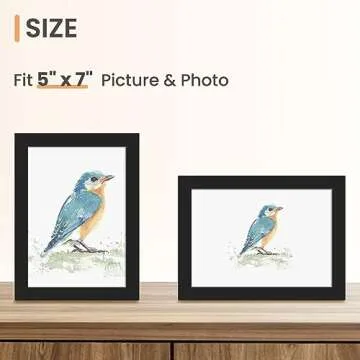 Upsimples 5x7 Picture Frame Set of 17 for Gifts