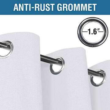 H.VERSAILTEX 100% Blackout Curtains for Bedroom Long