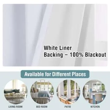 H.VERSAILTEX 100% Blackout Curtains for Bedroom Long