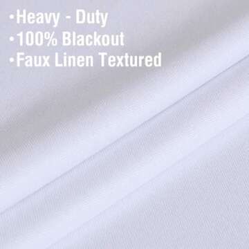 H.VERSAILTEX 100% Blackout Curtains for Bedroom Long