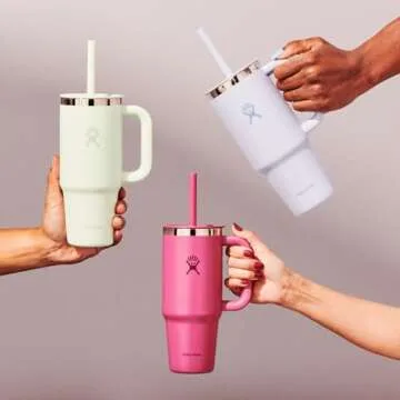 Hydro Flask 24 Oz Tumbler with Handle and Straw