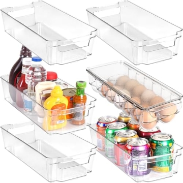 Utopia Home Fridge Organizer Set - 6 Piece Storage Bins