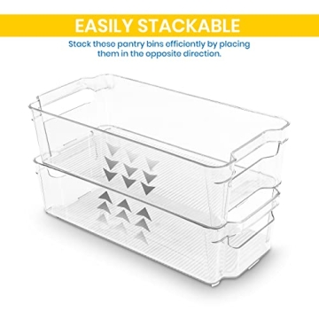 Utopia Home Fridge Organizer Set - 6 Piece Storage Bins