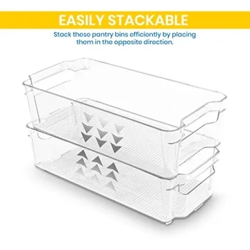 Utopia Home Fridge Organizer Set - 6 Piece Storage Bins