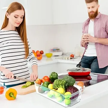 Utopia Home Fridge Organizer Set - 6 Piece Storage Bins