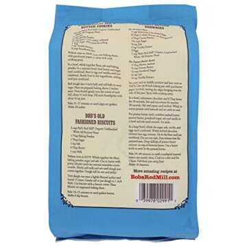 Bob's Red Mill Organic All Purpose Unbleached Flour, 5 lb (Pack of 1) - Vegan, Kosher, Unbromated, Unenriched