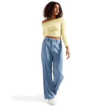 SUUKSESS Off Shoulder Crop Top for Fashionable Comfort