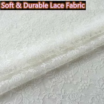 H.ebony Ivory Floral Lace Sheer Curtains Window Drapes for Bedroom, Rod Pocket Retro Style Vintage Beige Rose Scalloped Lace Curtain to Light Filtering Airy Set of 2 Panels 63 Inch Long