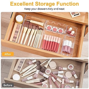 SMARTAKE 13-Piece Drawer Organizers for Every Space