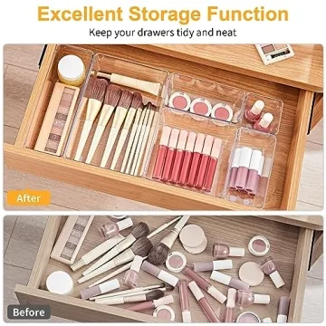 SMARTAKE 13-Piece Drawer Organizers for Every Space