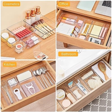 SMARTAKE 13-Piece Drawer Organizers for Every Space
