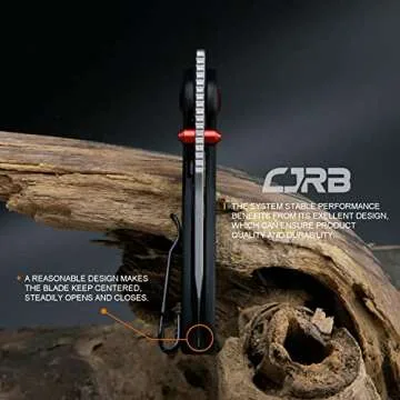 CJRB Maileah pocket knife, folding knife with 2.39'' Damascus Steel Blade, Black G10 Handle EDC Knife for Men Outdoor Survival Camping Limited Edition (J1918D)