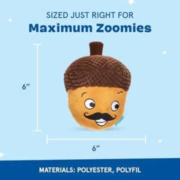 BARK Dog Toy 2 in 1 Interactive | Durable Plush and Squeaky Ball