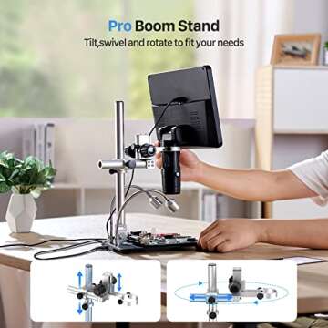 TOMLOV DM602 Pro 10.1" HDMI Digital Microscope 2000x