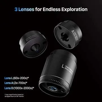 TOMLOV DM602 Pro 2000x Digital Microscope with HDMI