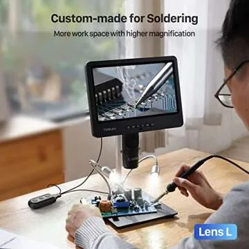 TOMLOV DM602 Pro 2000x Digital Microscope with HDMI