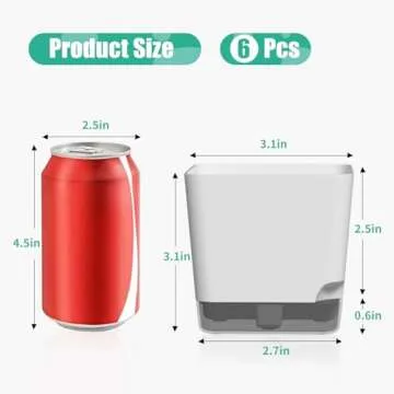 Oliz Succulent Pots - Elegant White Mini Planters Pack of 6