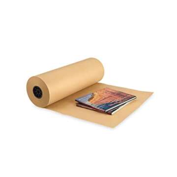 Secure Seal - Large Brown Kraft Paper Roll - 24 Inch X 1200 Feet - for Wrapping, Packing, Crafts, Vo...