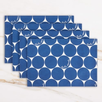 Kate Spade Joy Dot Reversible Placemats 4-Pack Set
