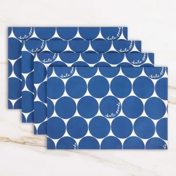 Kate Spade Joy Dot Reversible Placemats 4-Pack Set