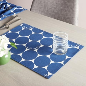 Kate Spade Joy Dot Reversible Placemats 4-Pack Set
