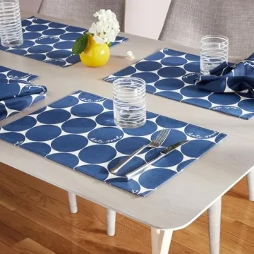 Kate Spade Joy Dot Reversible Placemats 4-Pack Set